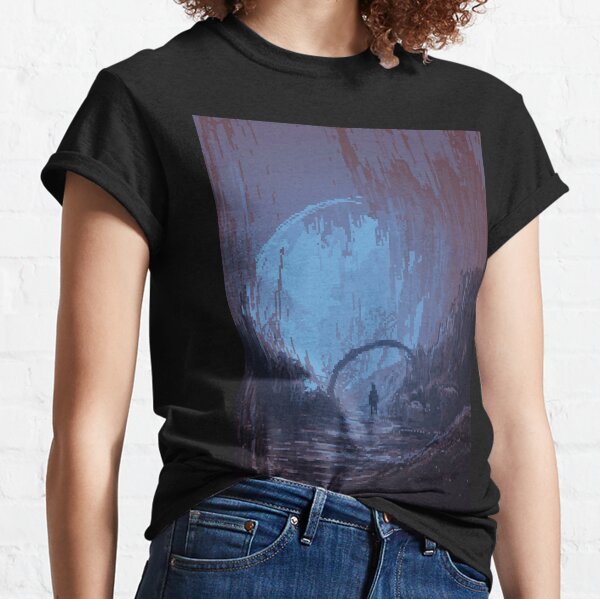 Pixel Art Landscape Exo Planet Classic T-Shirt