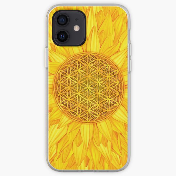 Flower of Life -Sunflower #3 iPhone Soft Case