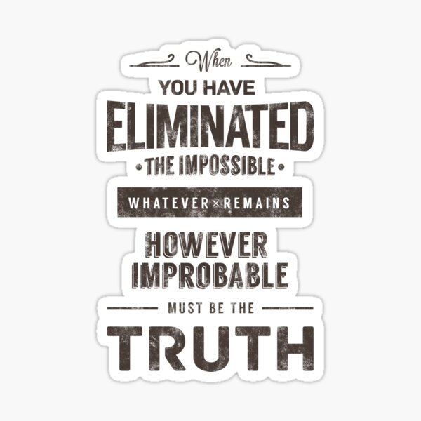 Detective Quotes Sticker