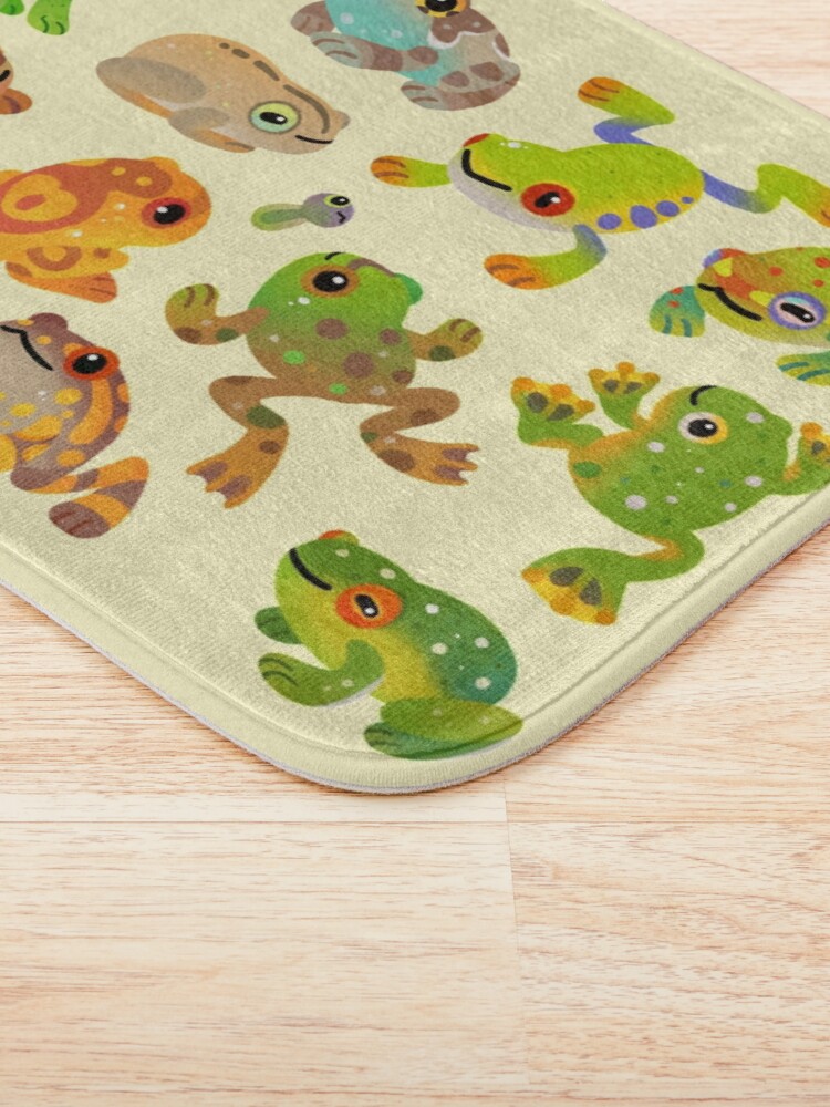 "Tree frog" Bath Mat for Sale by pikaole Redbubble