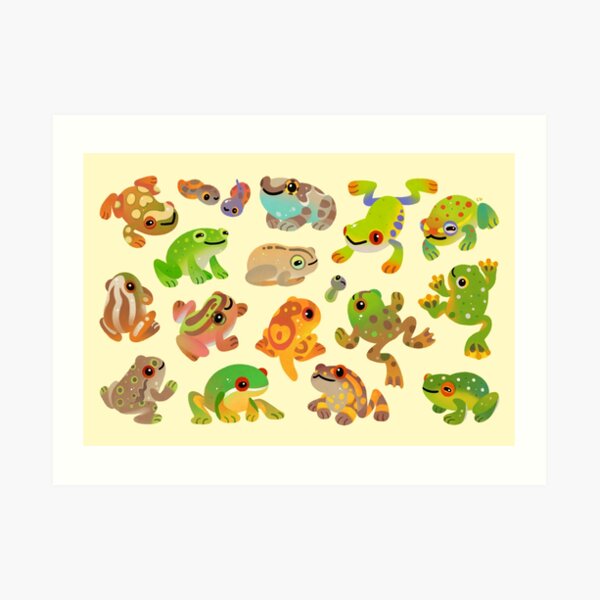 Tree frog Art Print