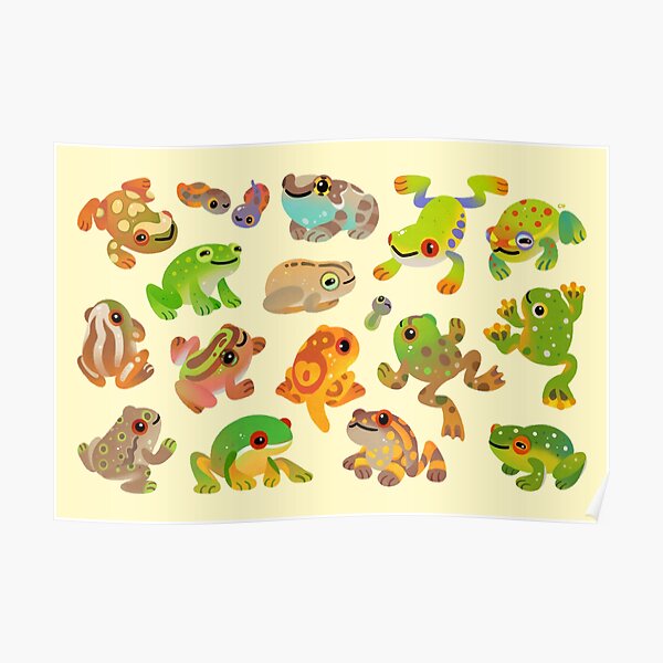 Tree frog Poster