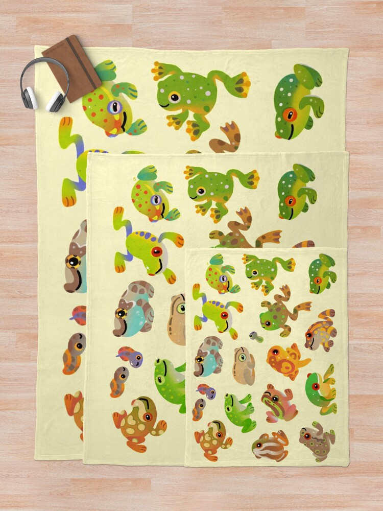 Alternate view of Tree frog Throw Blanket