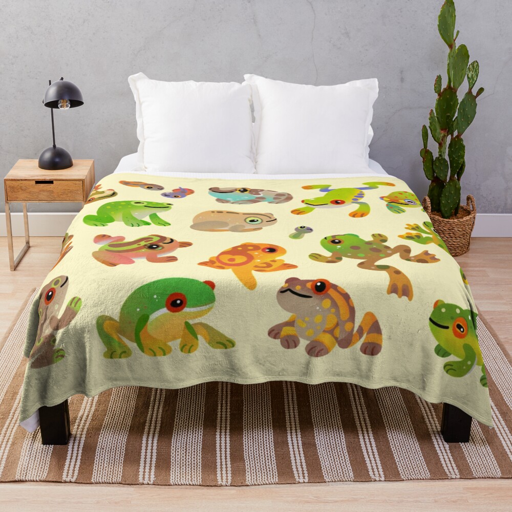 Tree frog Throw Blanket