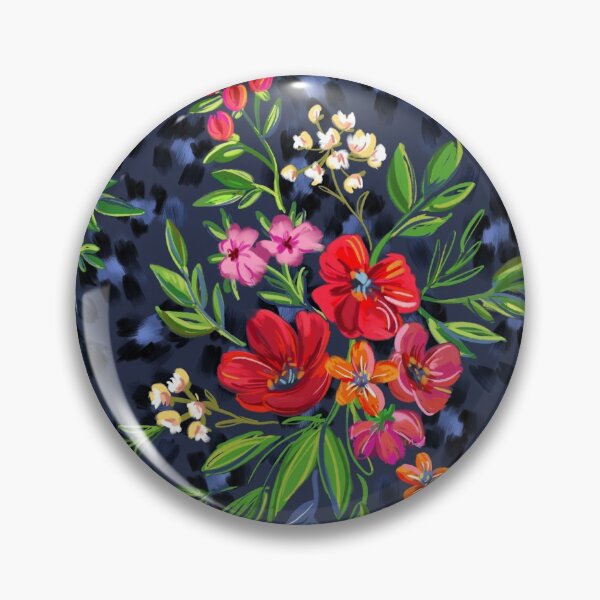 Item preview, Super-saturated Leopard Print Floral designed and sold by micklyn.
