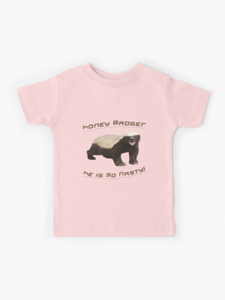 Honey Badger Kid's Tee-grey 3T