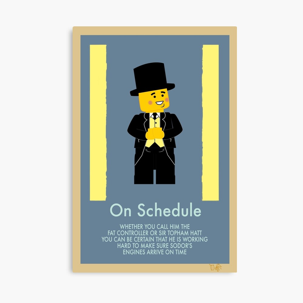 Lego Sir Topham Hatt Poster Art Board Print By Tobias Jay Redbubble