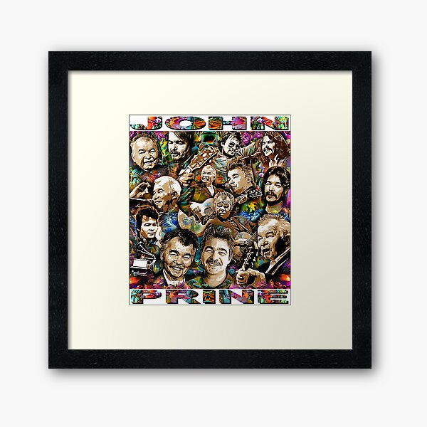 John Prine Through The Decades - Country Music Singer / Folk Music Singer Framed Art Print