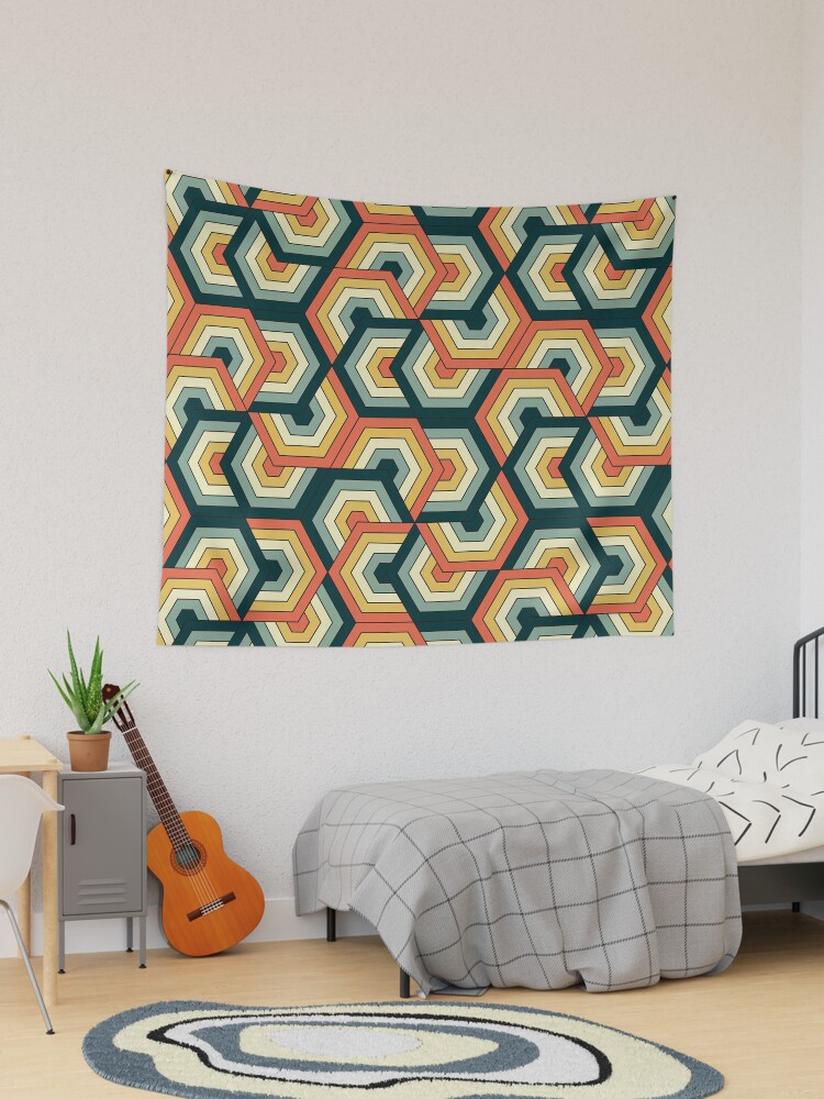 Geometric tapestry best sale