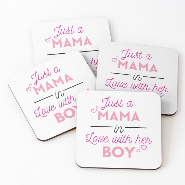 Item preview, Just A Mama In Love With Her Boy | Matching Mom and Son Set designed and sold by Oussamamehenni.