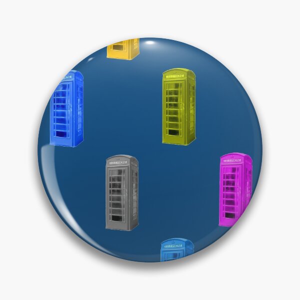 Item preview, Phone booth on snorkel blue background designed and sold by AHELENE.