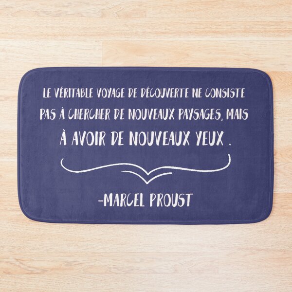 Item preview, Marcel Proust quote "The real journey of discovery does not consist in looking for new landscapes designed and sold by Joie-et-Poesie.