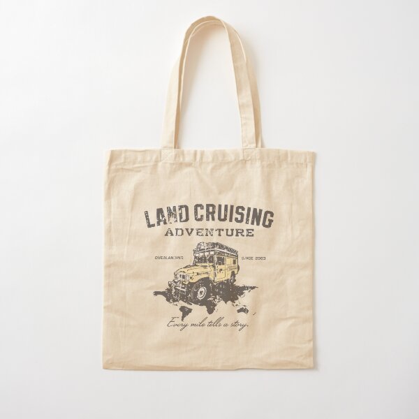 Every Mile Tells a Story - grey print Cotton Tote Bag