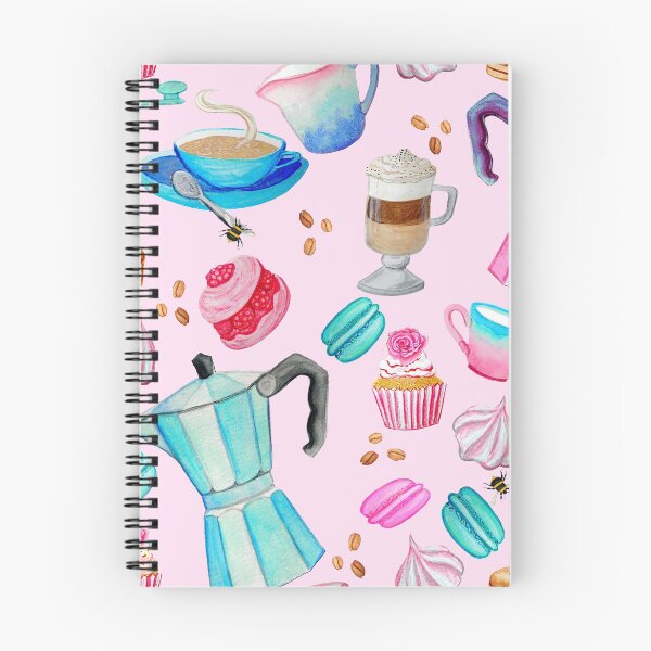 Item preview, Espresso Coffee lovers Retro, Macaron, Meringue, cupcakes and  freshly ground coffee beans!  designed and sold by MagentaRose.