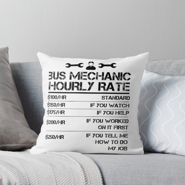 Item preview, Bus Mechanic Hourly Rate Funny Gift Shirt Labor Rates designed and sold by Orange Pieces.