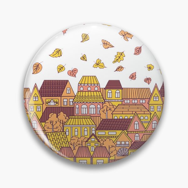 Item preview, Village in autumn designed and sold by OtterFactory.