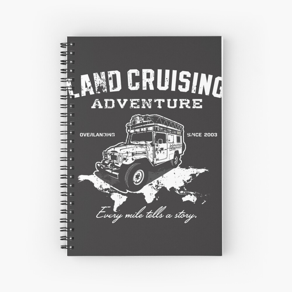 Every Mile Tells a Story - pure white Spiral Notebook