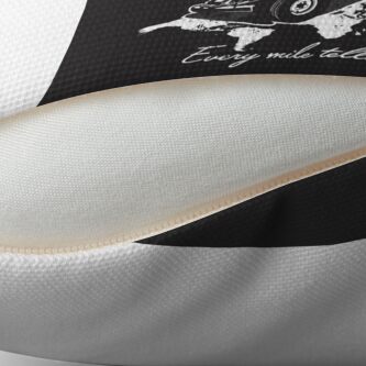 Alternate view of Every Mile Tells a Story - pure white Floor Pillow