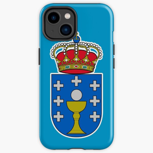 Regalos, pegatinas y productos de la bandera de Galicia Funda resistente para iPhone