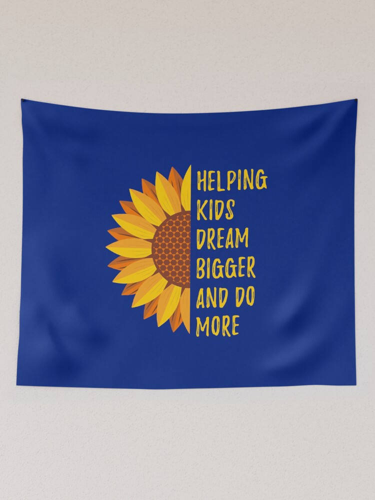 Sunflower tapestry with quote hotsell