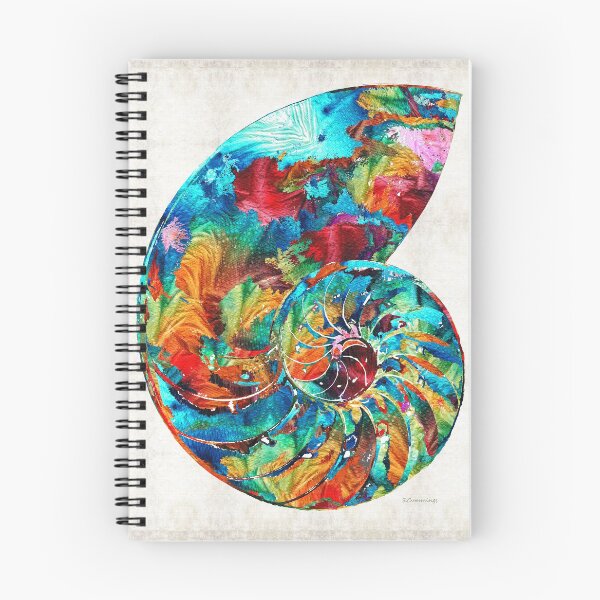 Item preview, Colorful Nautilus Shell by Sharon Cummings designed and sold by Sharon Cummings Art.