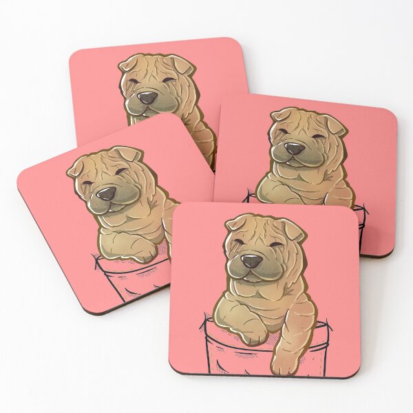 Item preview, Pocket Cute Shar Pei Dog designed and sold by TechraNova.