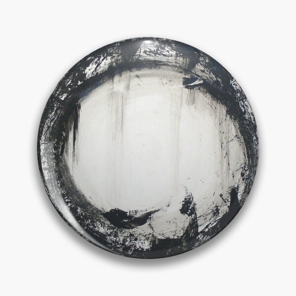 Item preview, Large Black and White Abstract Circle Wall Art ZEN designed and sold by hollyanderson.