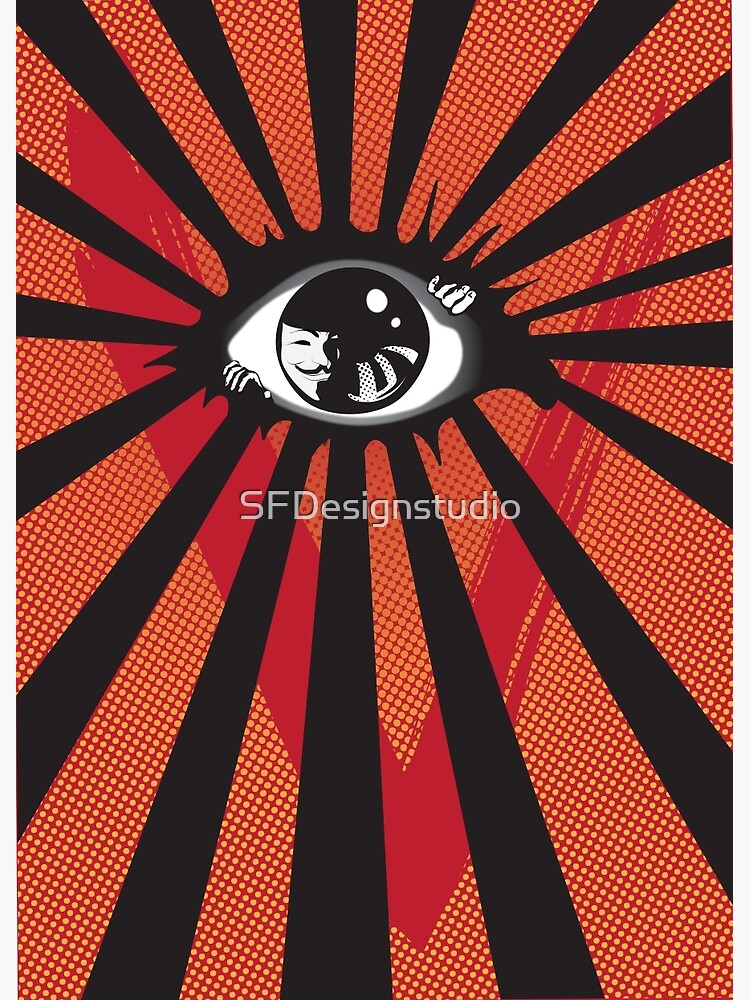VENDETTA alternative movie poster eyeball print VENDETTA alternative movie poster eyeball print