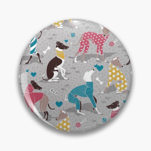 Item preview, Greyhounds dogwalk // grey background designed and sold by SelmaCardoso.