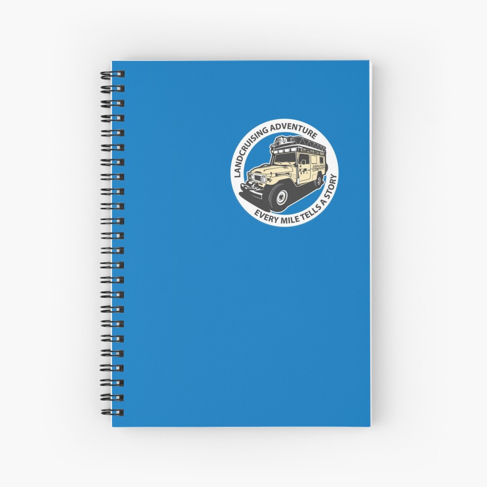 Blue Circle Spiral Notebook