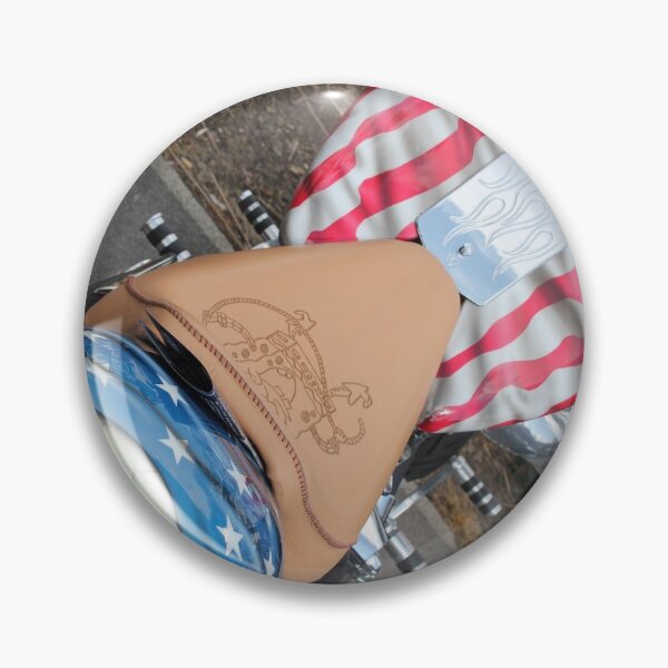 Item preview, skull and flag motorbike designed and sold by Perggals© - Stacey Turner.