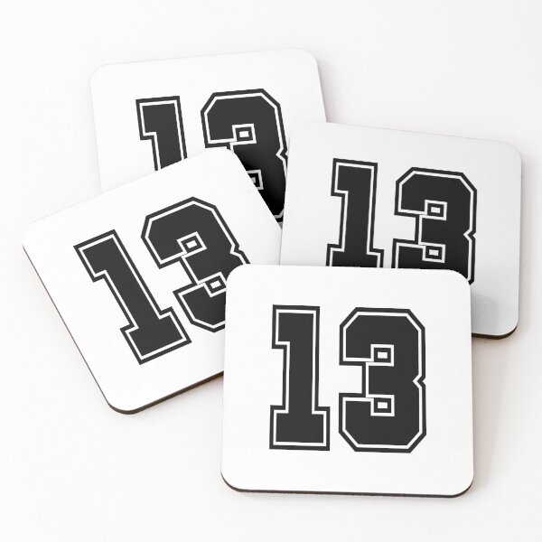 Item preview, 13 shirt number college style football soccer number designed and sold by GeogDesigns.