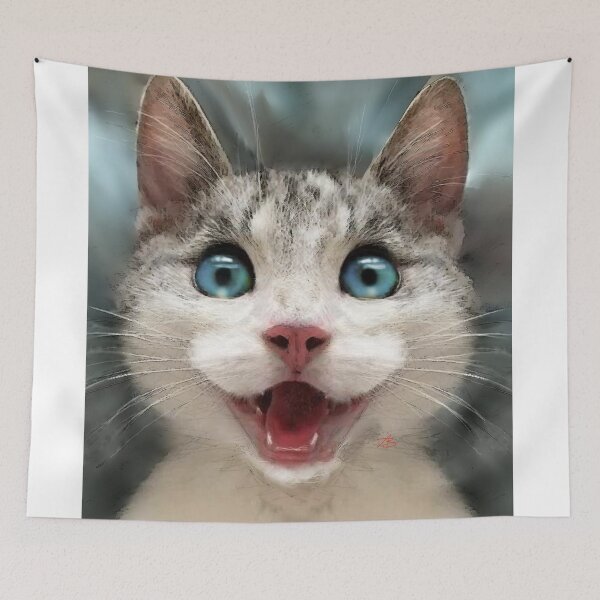 Item preview, Happy Cat Mask designed and sold by AngieBraun.