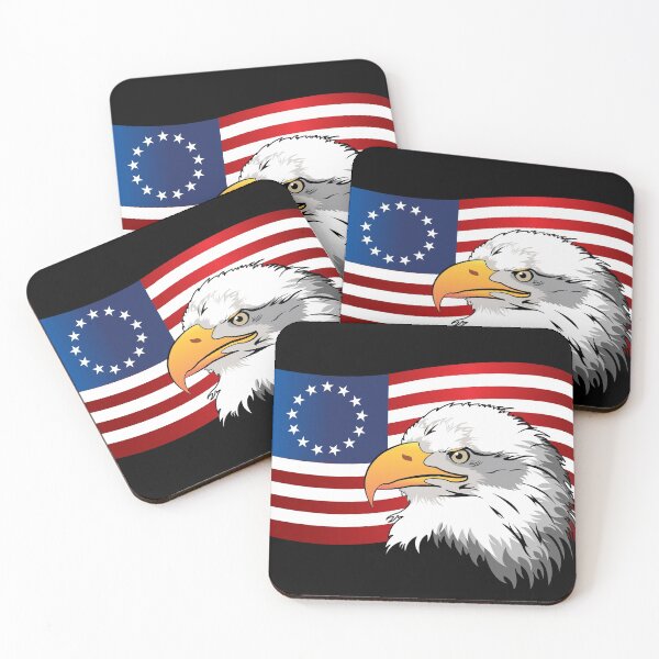Item preview, Betsy Ross 13 Star Colonies American Flag Eagle designed and sold by ZNOVANNA.