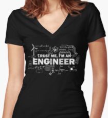 Trust Me I'm An Engineer Women's Fitted V-Neck T-Shirt