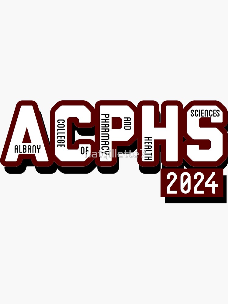 "ACPHS" Sticker by natgillette7 Redbubble