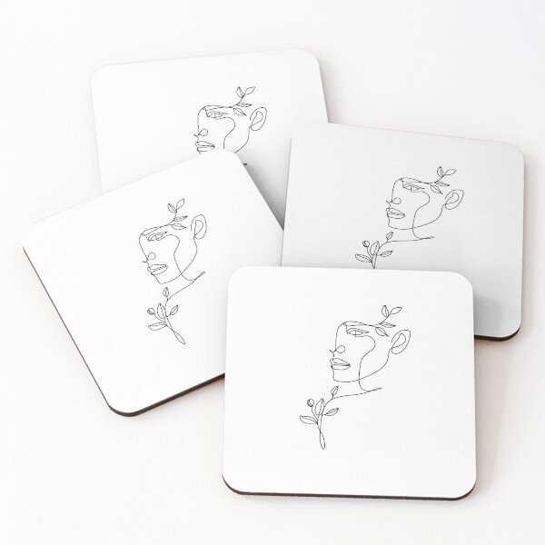 Item preview, Nature woman head. Line art female face designed and sold by OneLinePrint.