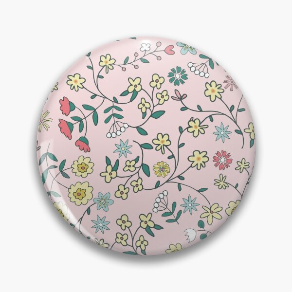Item preview, Small flowers on pink background - seamless pattern designed and sold by colorofmagic.