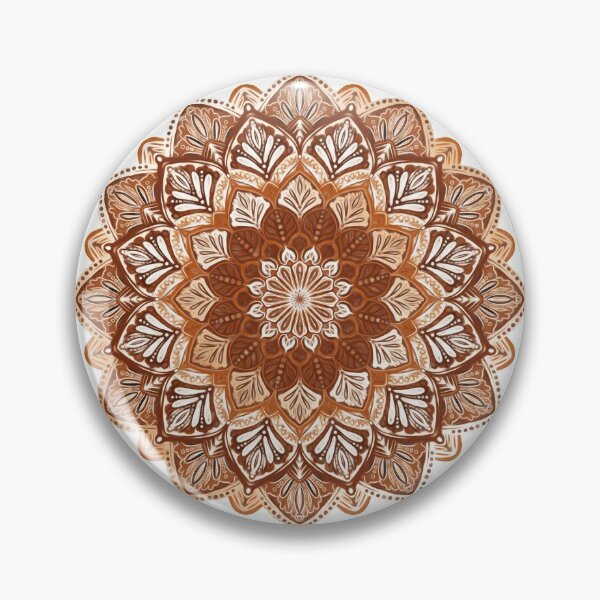 Item preview, Boho Mandala in Monochrome Brown and Cream designed and sold by micklyn.