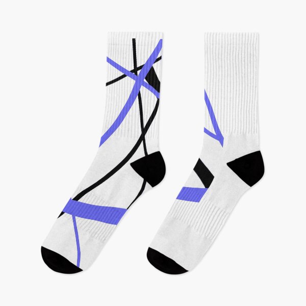 Item preview, Seamless Abstract Blue and Black Stripes on White Pattern designed and sold by taiche.