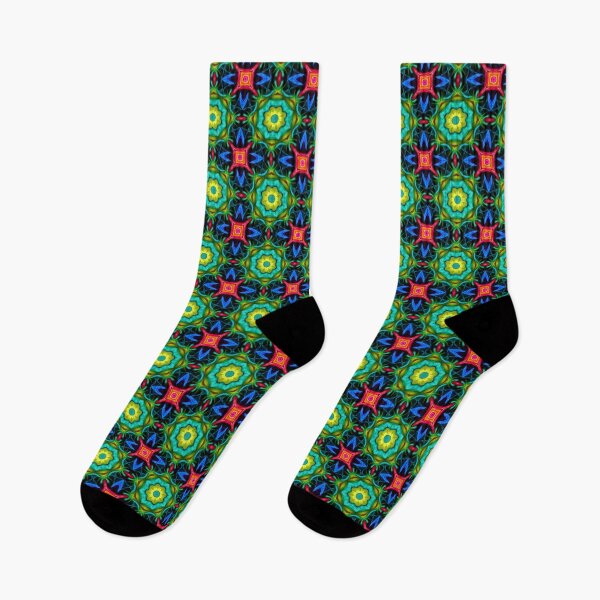 Item preview, Complex Colorful Psychedelic Flowers 10514 designed and sold by Vassia Sarri.