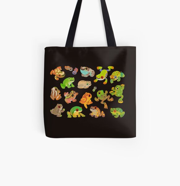 Tree frog - dark All Over Print Tote Bag