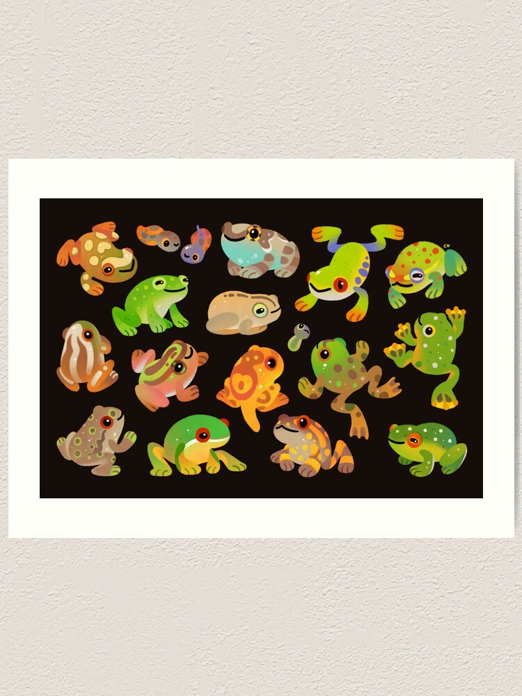 Alternate view of Tree frog - dark Art Print