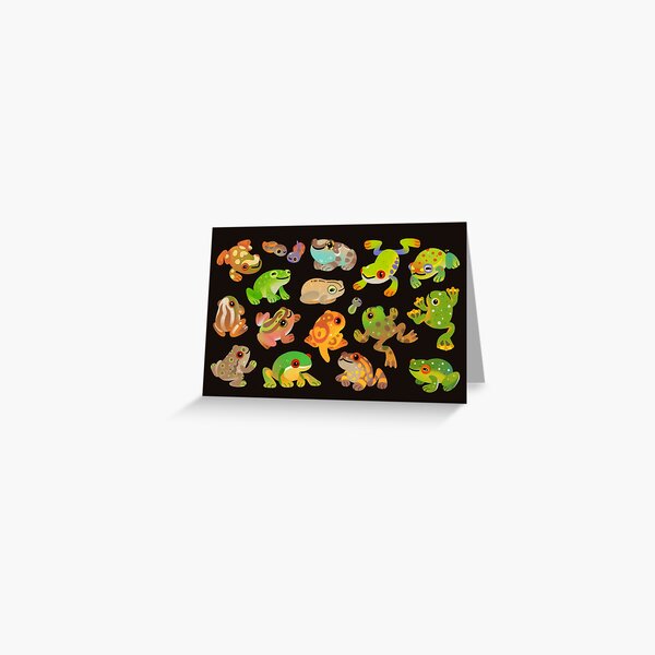 Tree frog - dark Greeting Card