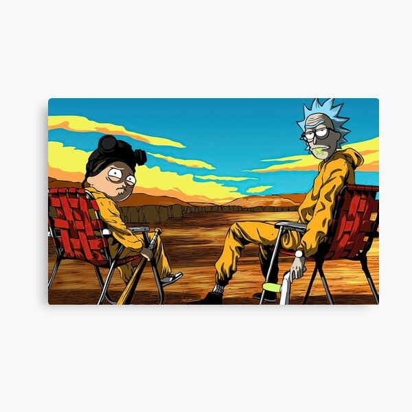 Rick and Morty x Breaking Bad Canvas Print