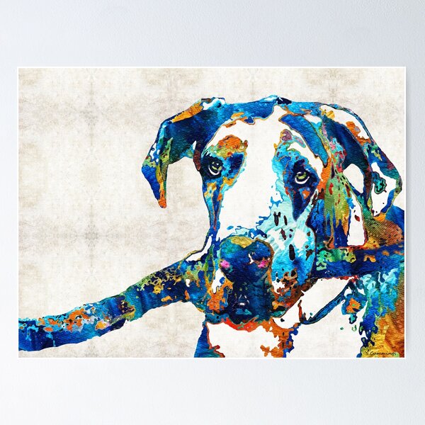 Great dane hotsell wall art