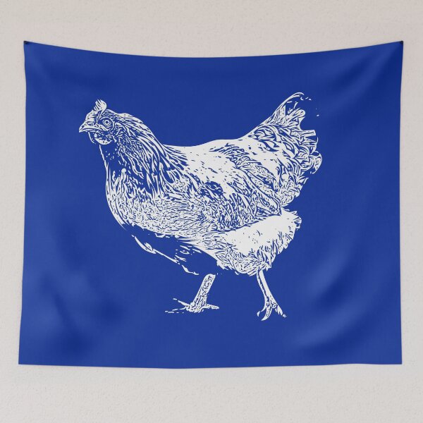 Item preview, Chicken White Print  designed and sold by designsasstultd.