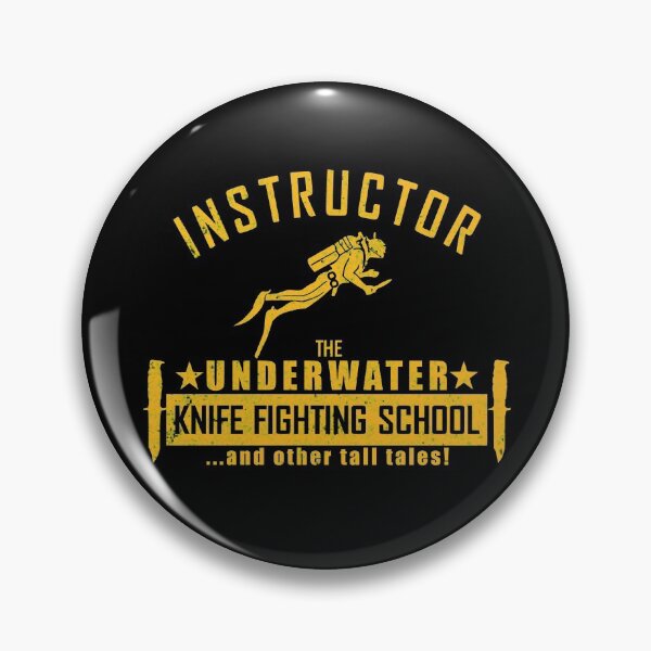 Item preview, Instructor - The Underwater Knife Fighting School (distressed) designed and sold by StrongVlad.