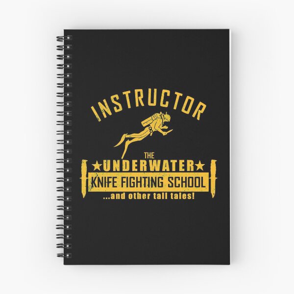 Item preview, Instructor - The Underwater Knife Fighting School (distressed) designed and sold by StrongVlad.