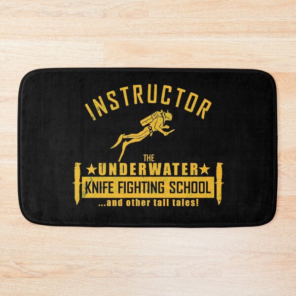 Item preview, Instructor - The Underwater Knife Fighting School (distressed) designed and sold by StrongVlad.